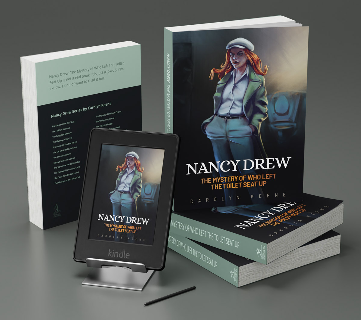 Mystery Book Cover Illustration by Roxane Lapa