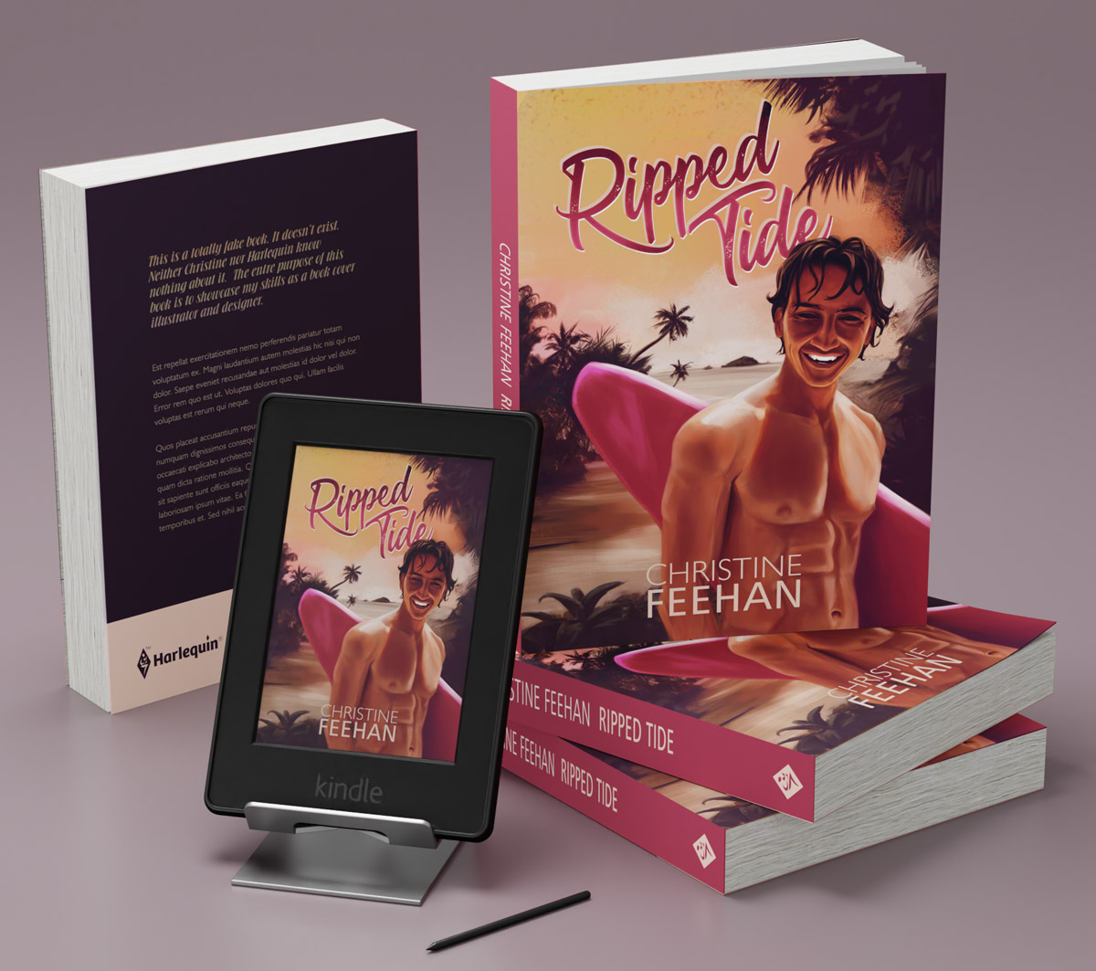 Romance Book Cover Illustration by Roxane Lapa