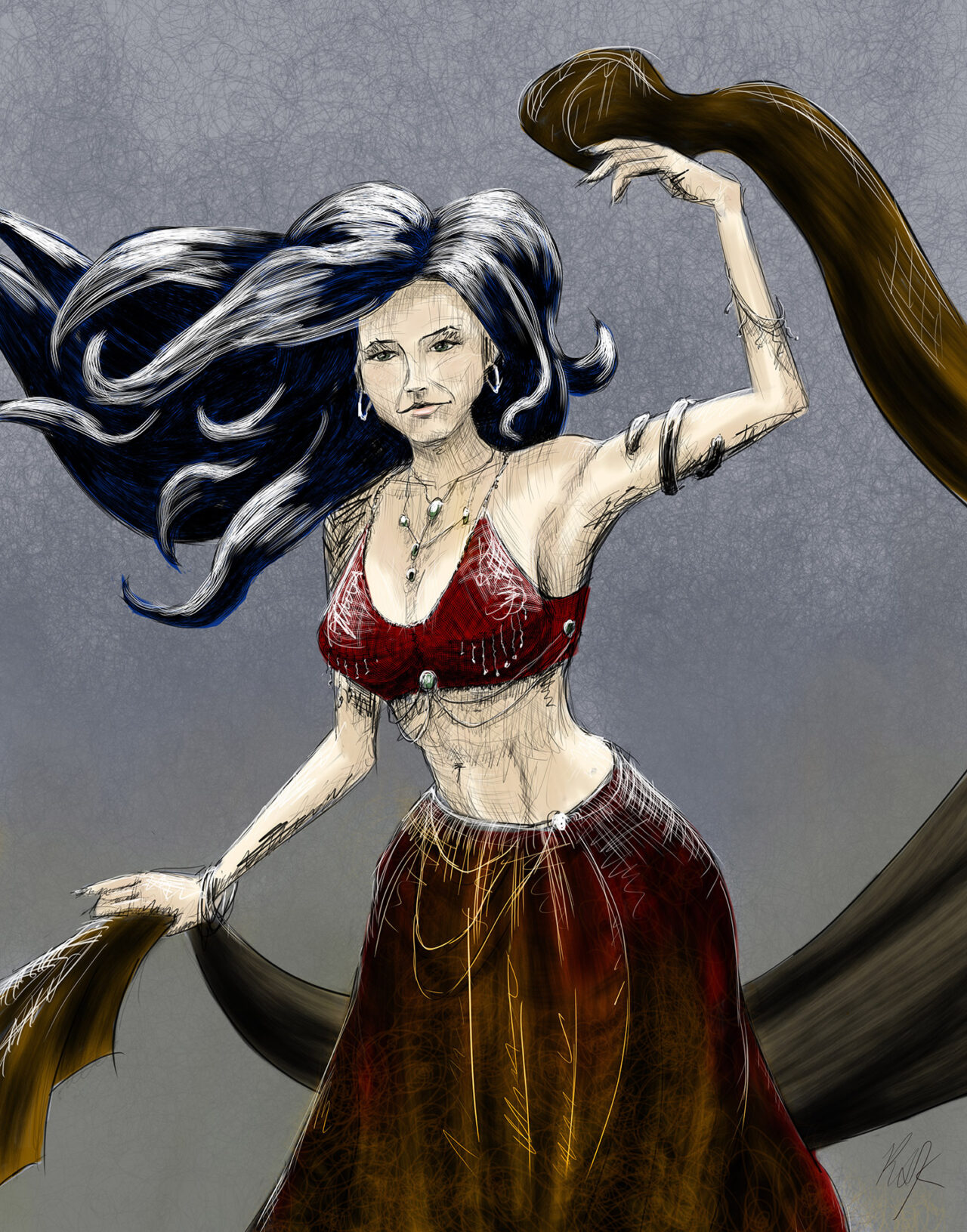 Belly Dancer by Roxane Lapa
