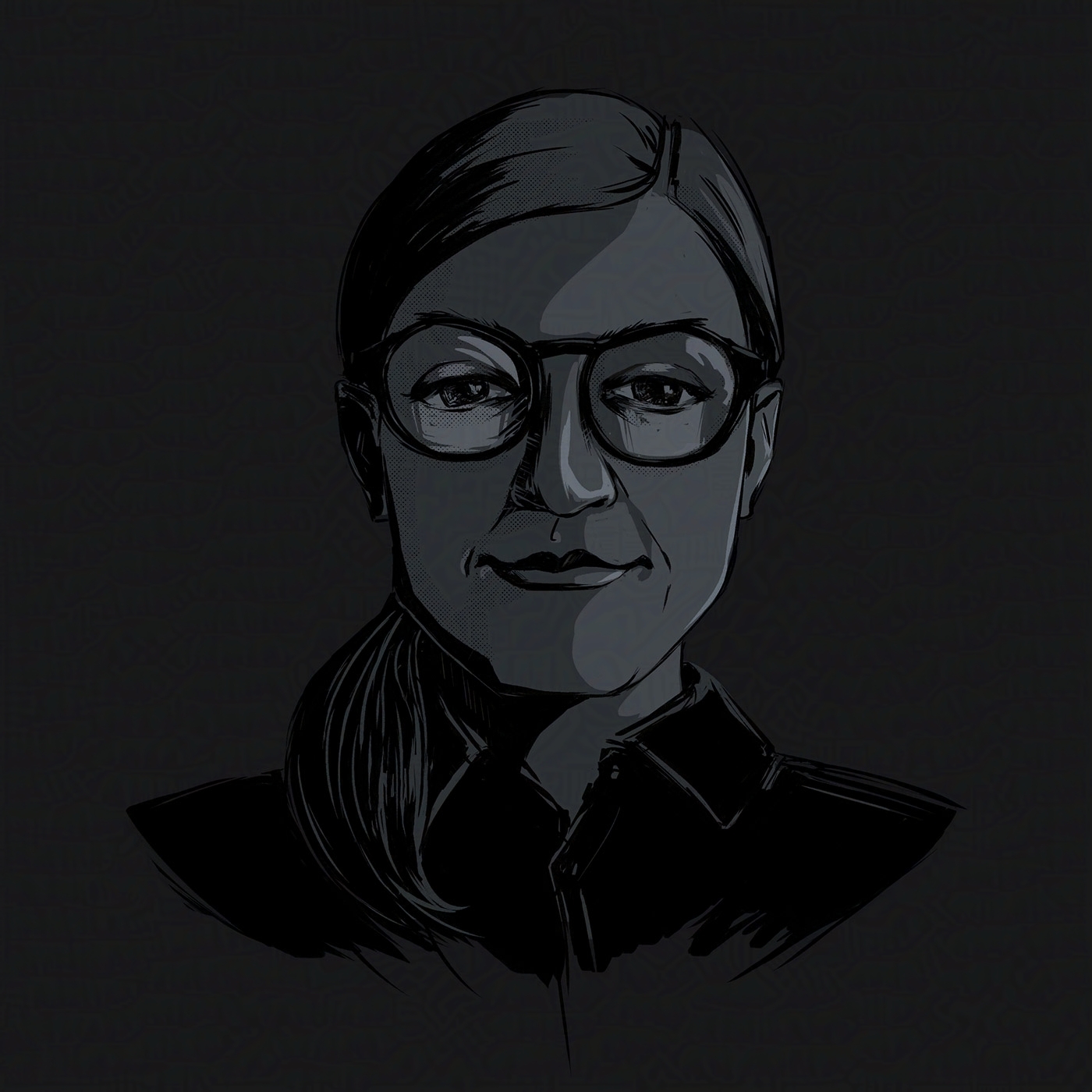 Ink Portrait by Roxane Lapa