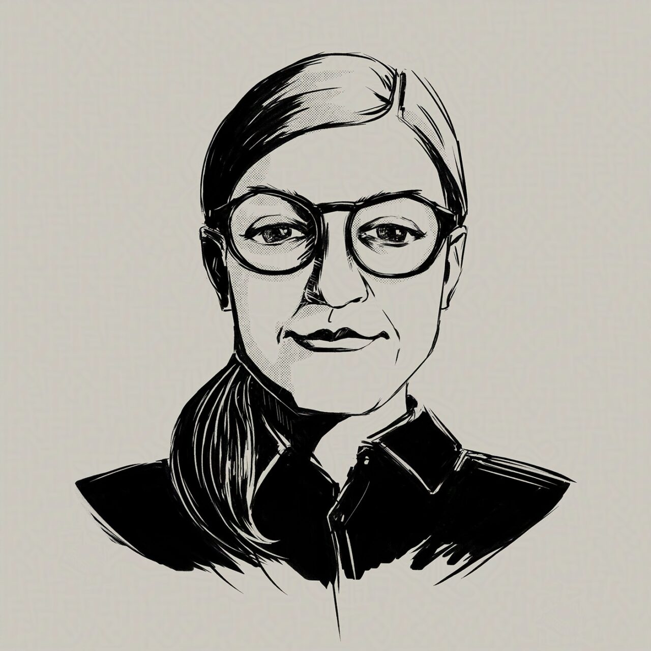 Ink Portrait by Roxane Lapa