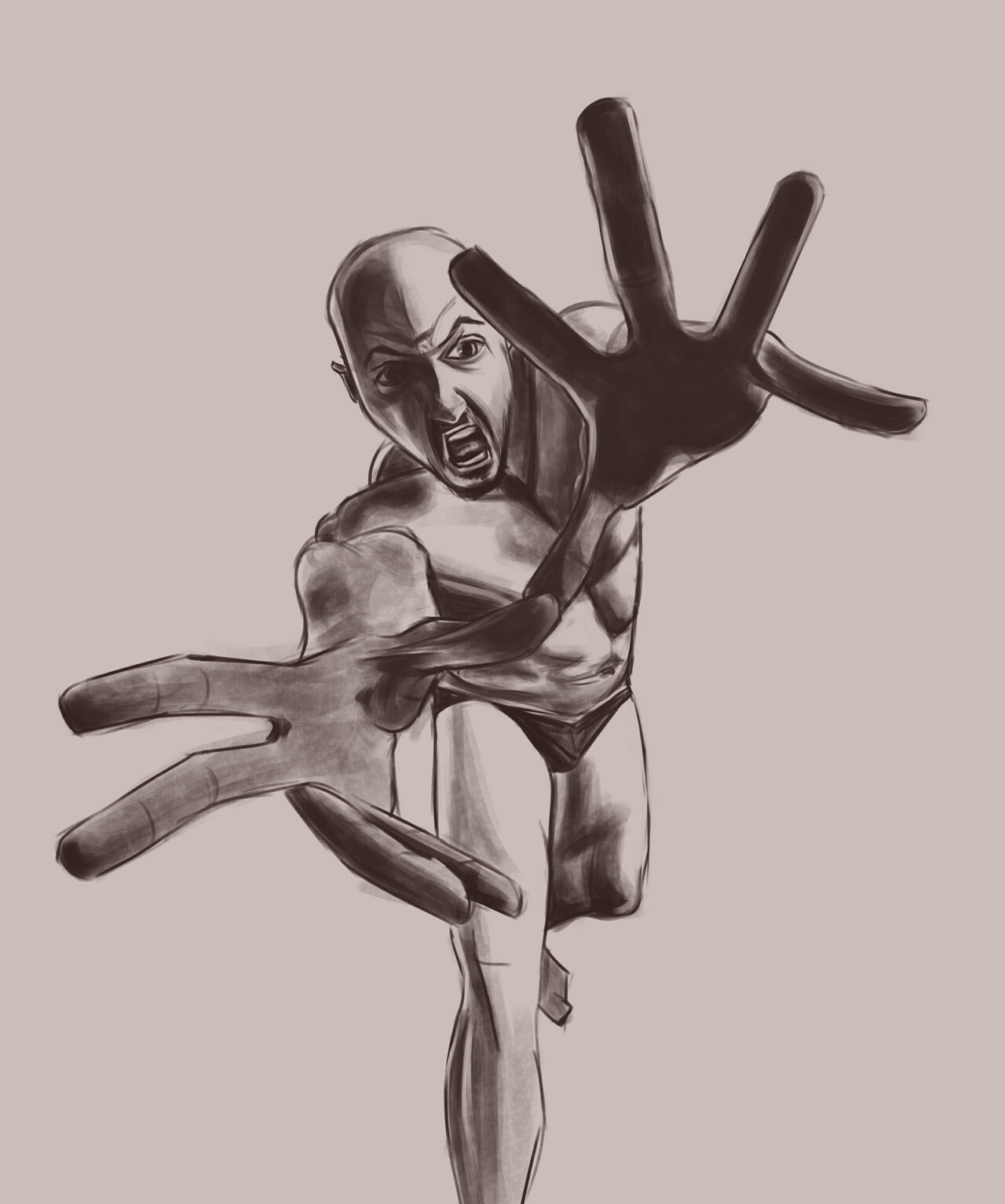 Figure Drawing by Roxane Lapa