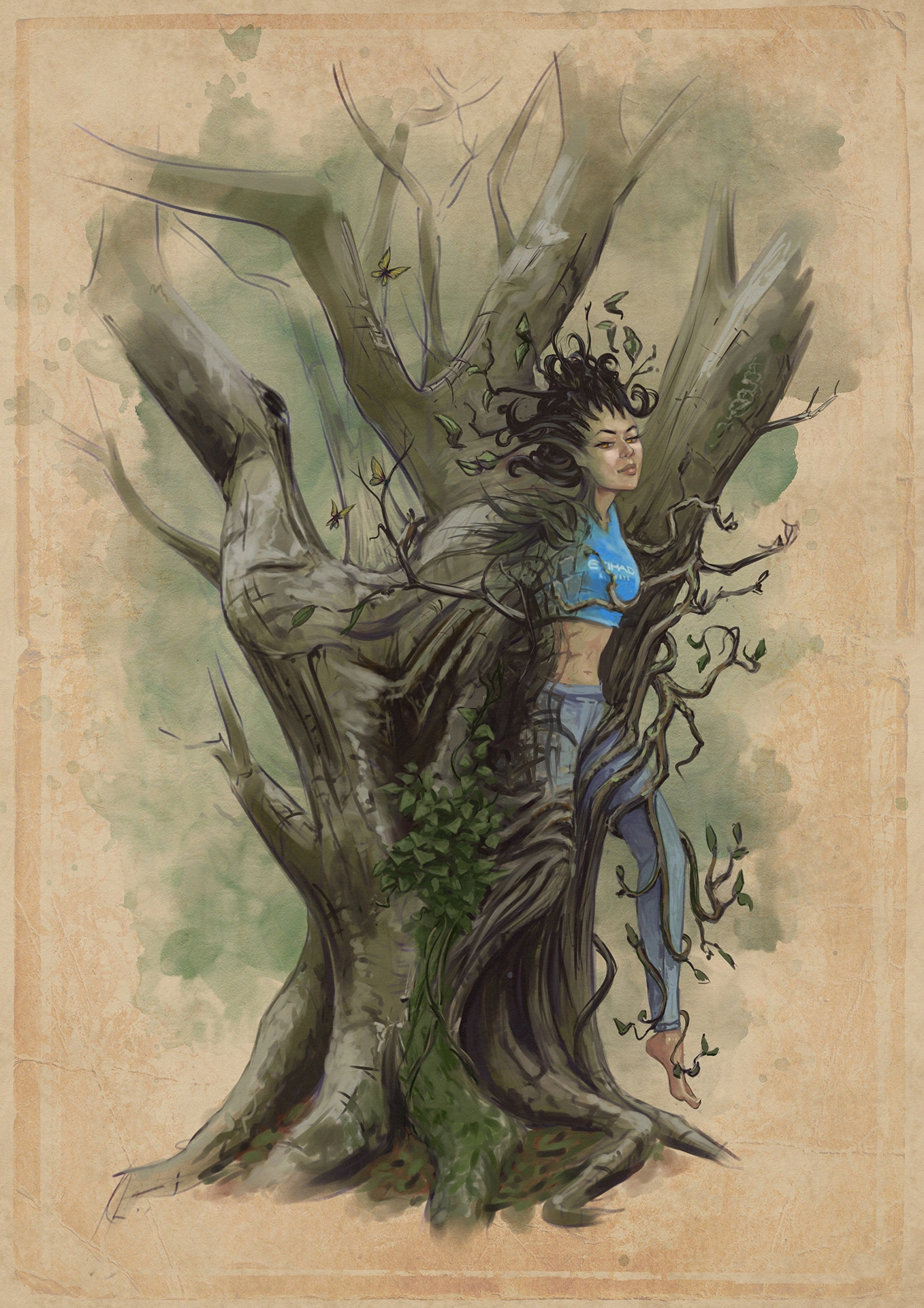 Dryad Fantasy Creature by Roxane Lapa