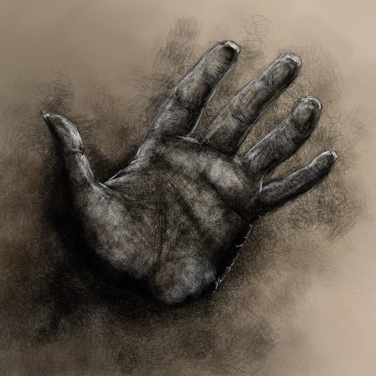 Hand Sketch by Roxane Lapa