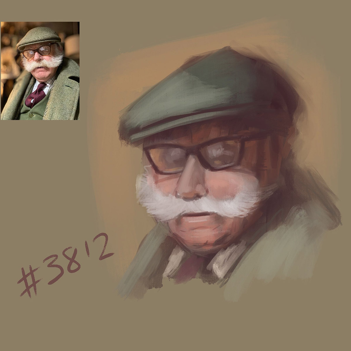 Painterly Portrait by Roxane Lapa