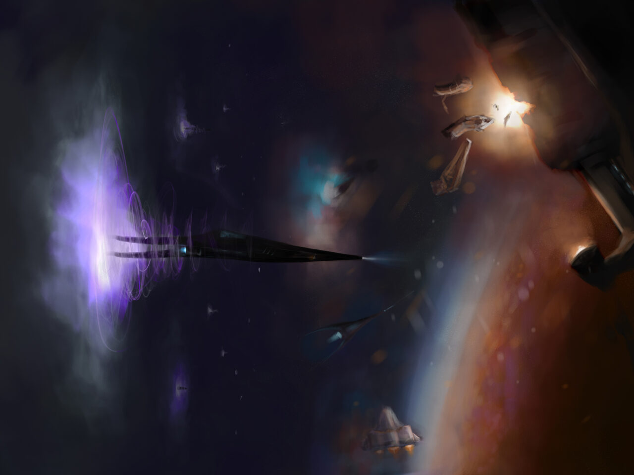 Space Invasion 1 by Roxane Lapa