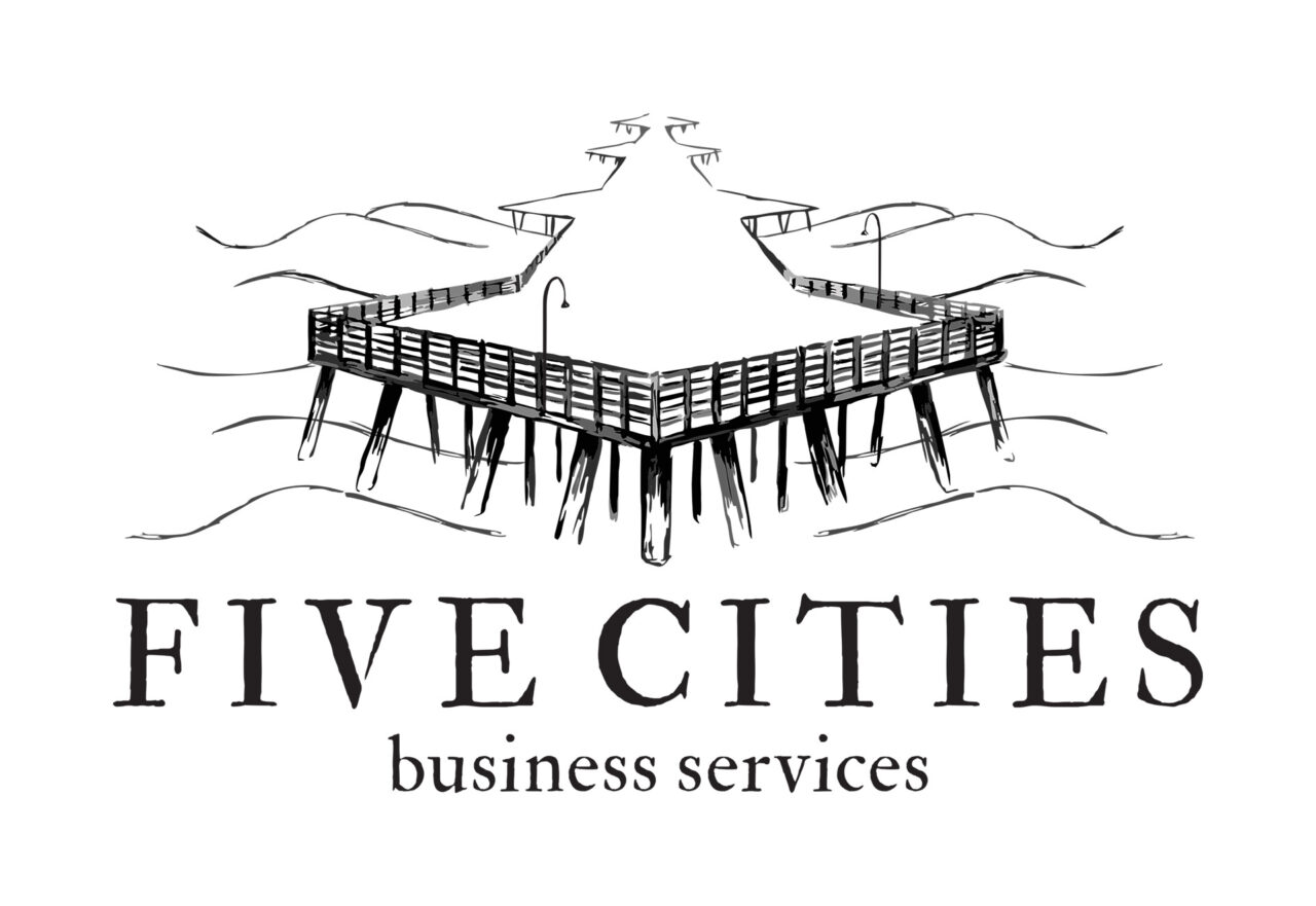 Five Cities Illustrated Logo by Roxane Lapa