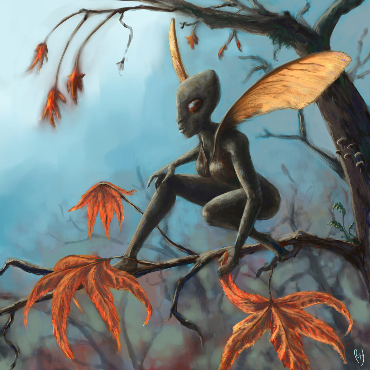 Maple Faerie by Roxane Lapa