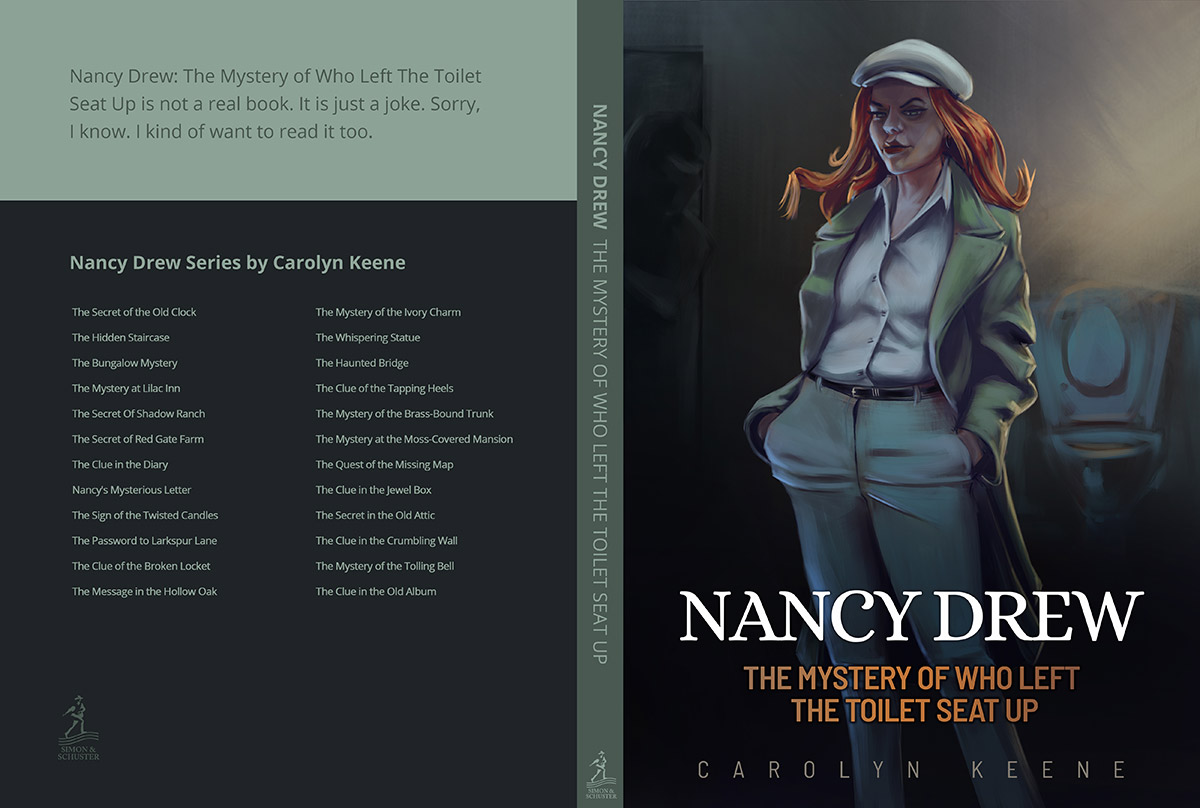 Mystery Book Cover Illustration by Roxane Lapa