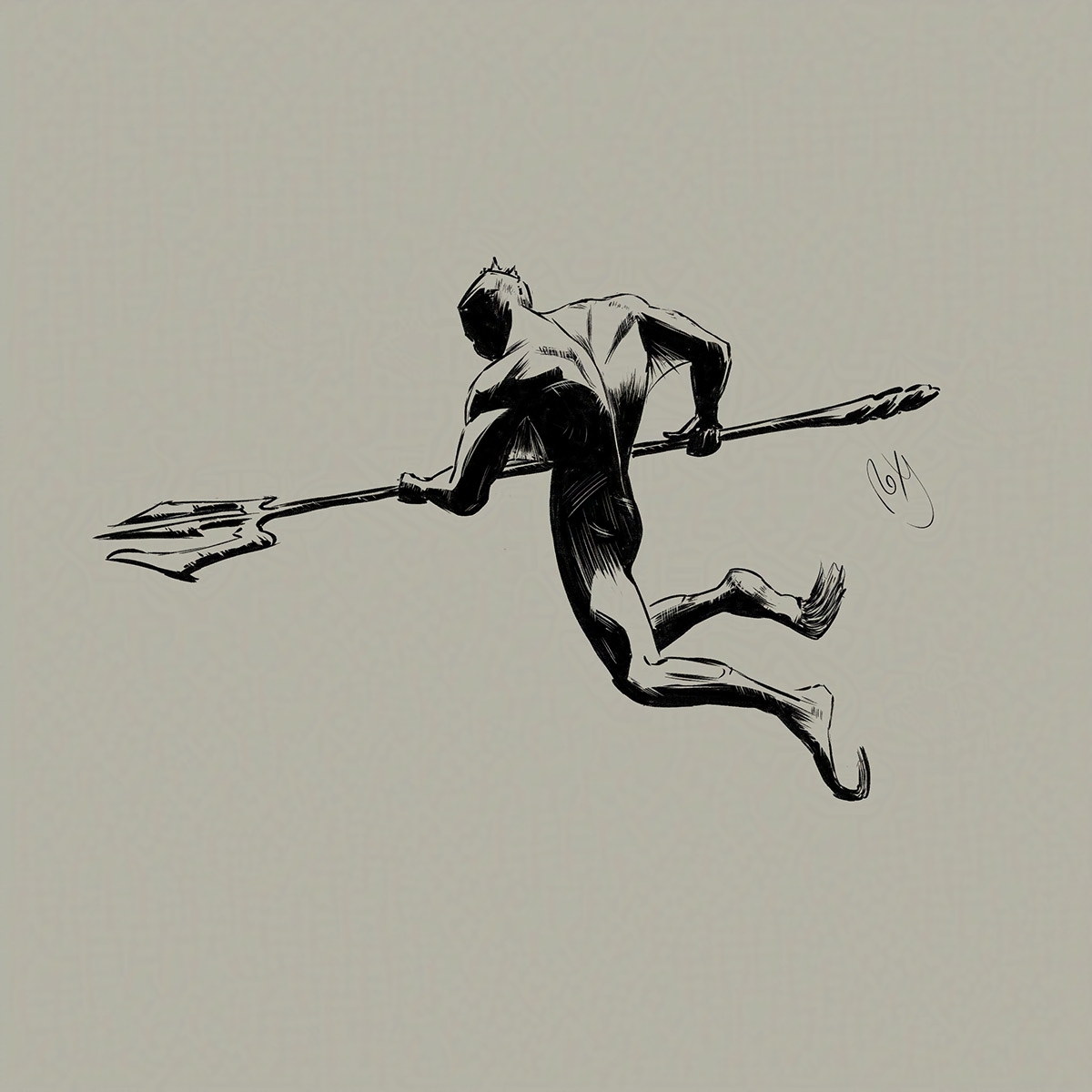 Ink Drawing by Roxane Lapa