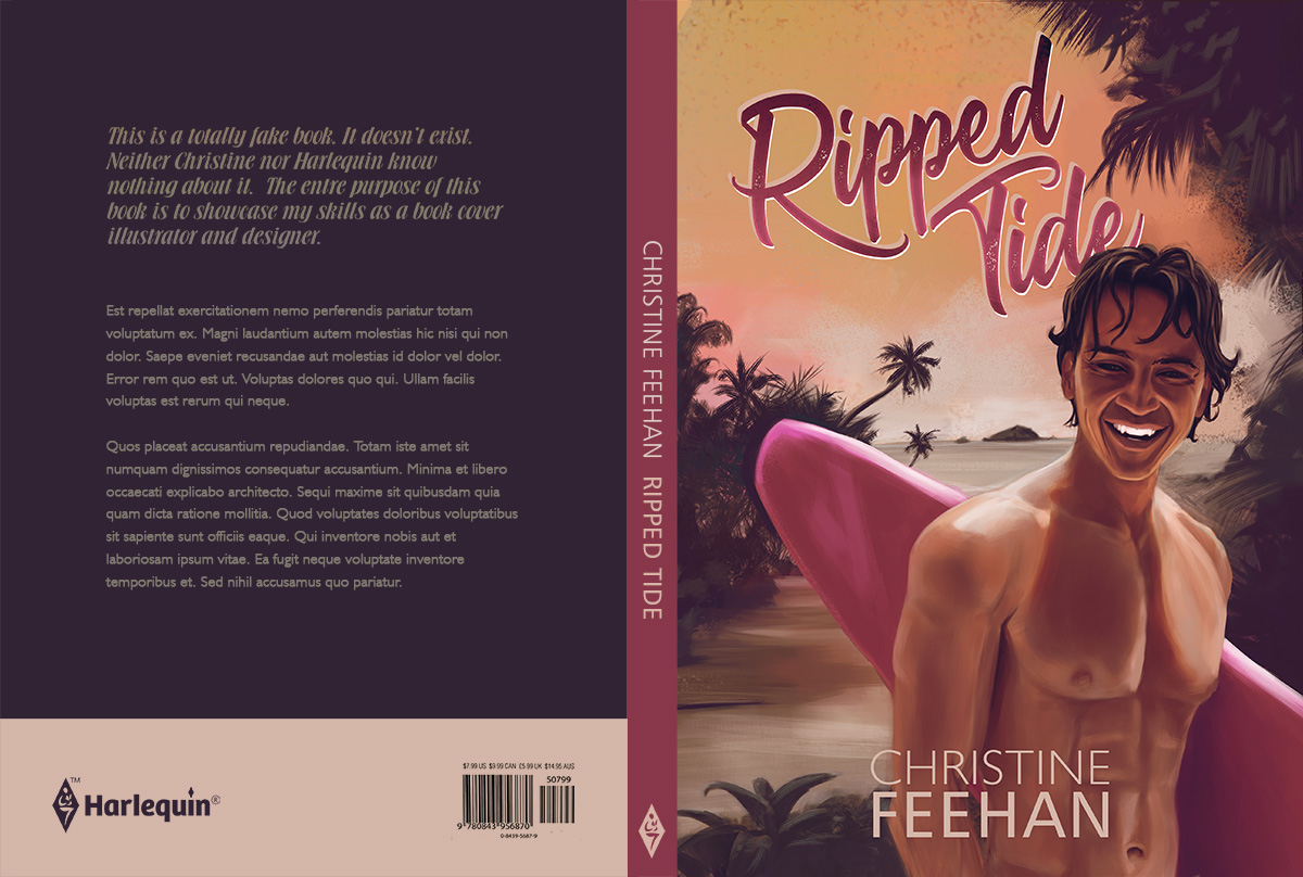 Romance Book Cover Illustration by Roxane Lapa