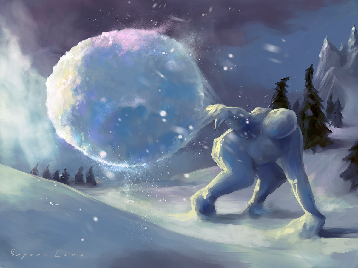 YsBallas, Snow Golem by Roxane Lapa