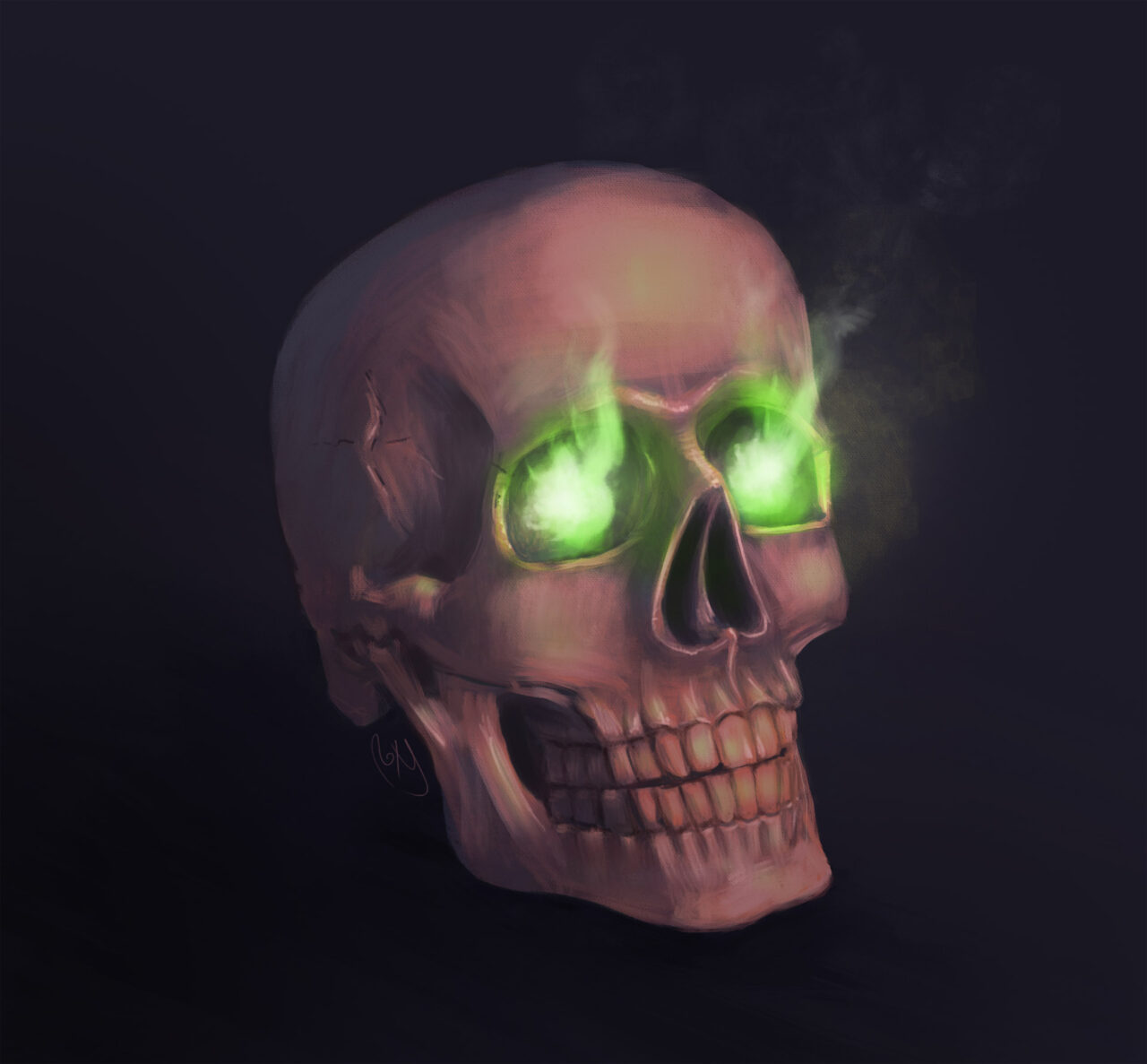 Toxic Skull by Roxane Lapa