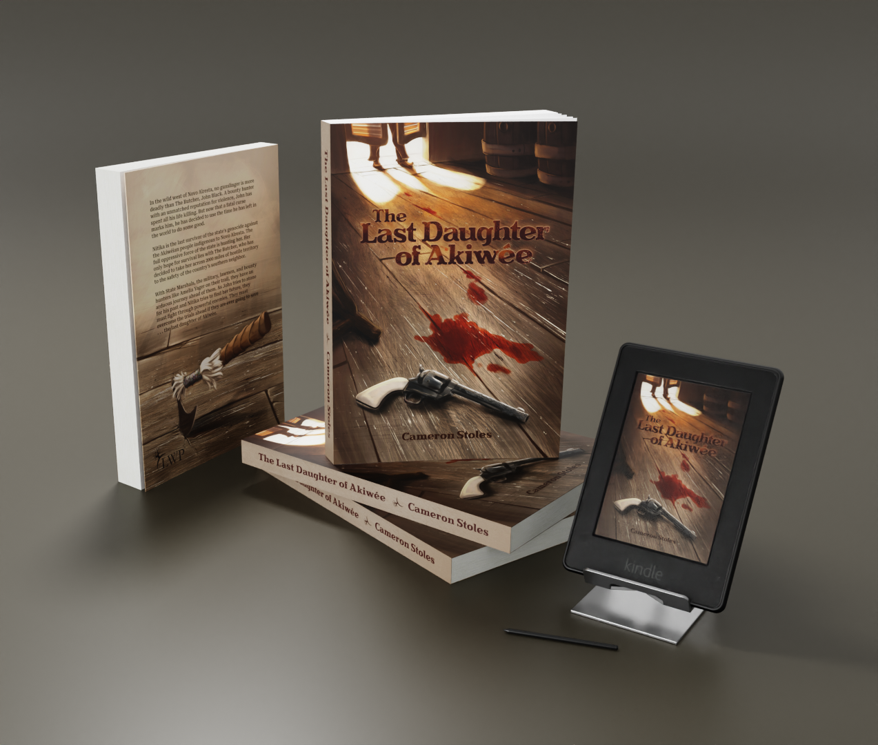 Western Book Cover Illustration by Roxane Lapa