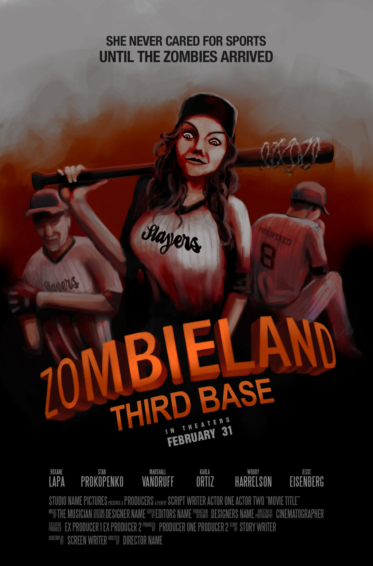 Zombieland poster design by Roxane Lapa