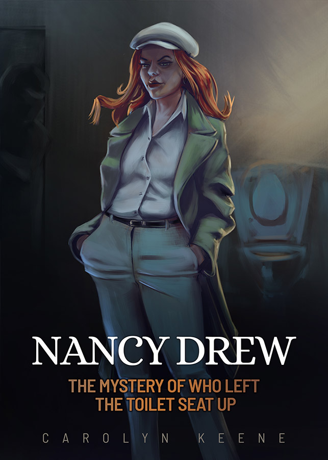 detective book cover by roxane lapa